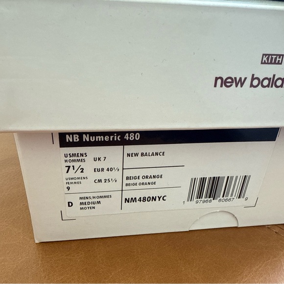 Kith x New Balance Madison Square Garden 480, size 7.5 mens, 9 womens - Picture 2 of 11